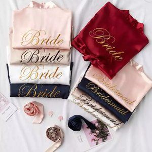 7 Bridesmaids Robes Bundle, Getting Ready Wedding Robes, Champaign Robes, New